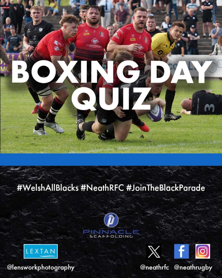 NEATH-ABERAVON BOXING DAY QUIZ - Neath RFC